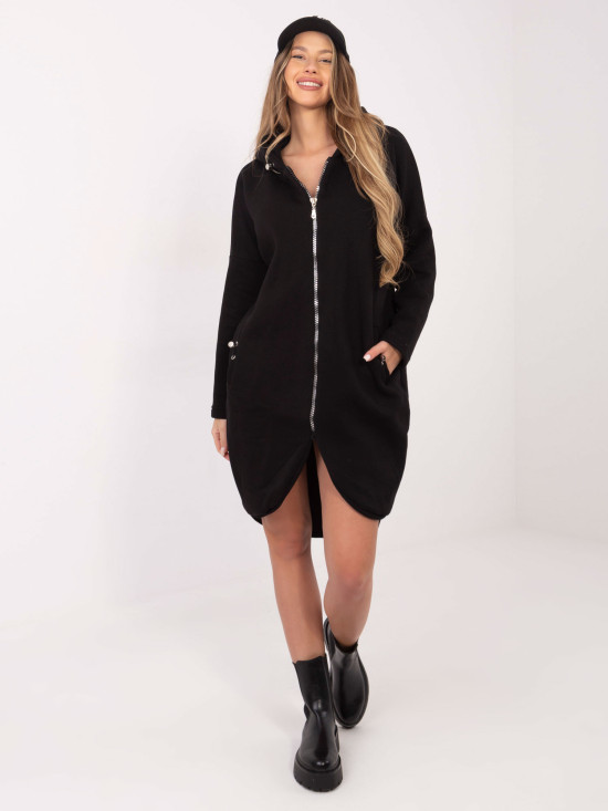 Schwarze lange Kapuzenpullover von RUE PARIS
