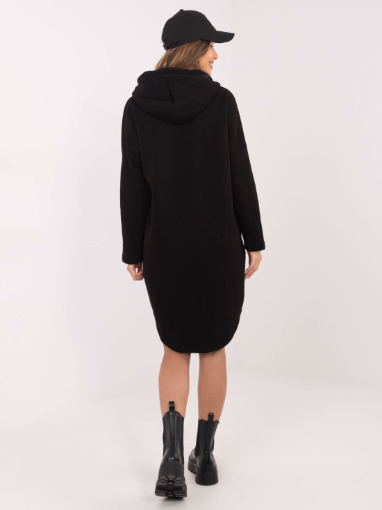 Schwarze lange Kapuzenpullover von RUE PARIS