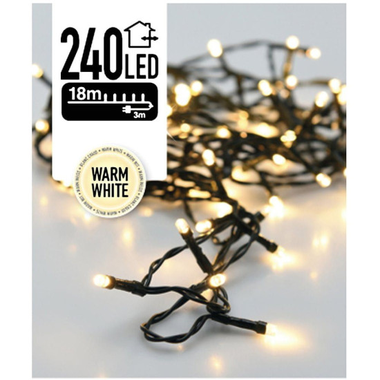Weihnachtsbaumbeleuchtung – 240 warmweiße LEDs