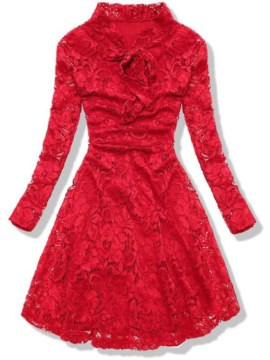 Spitzenkleid rot