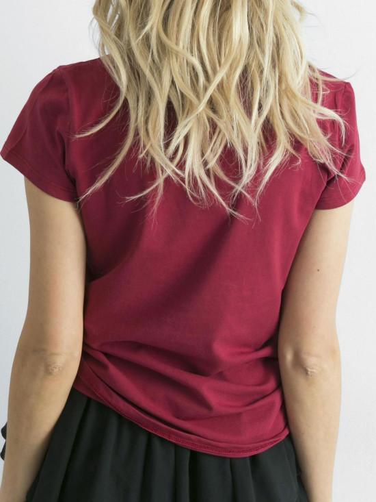 Bordeaux Damen T-Shirt Peachy