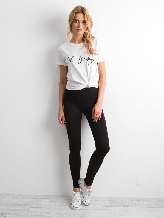 Schwarze Basic Leggings
