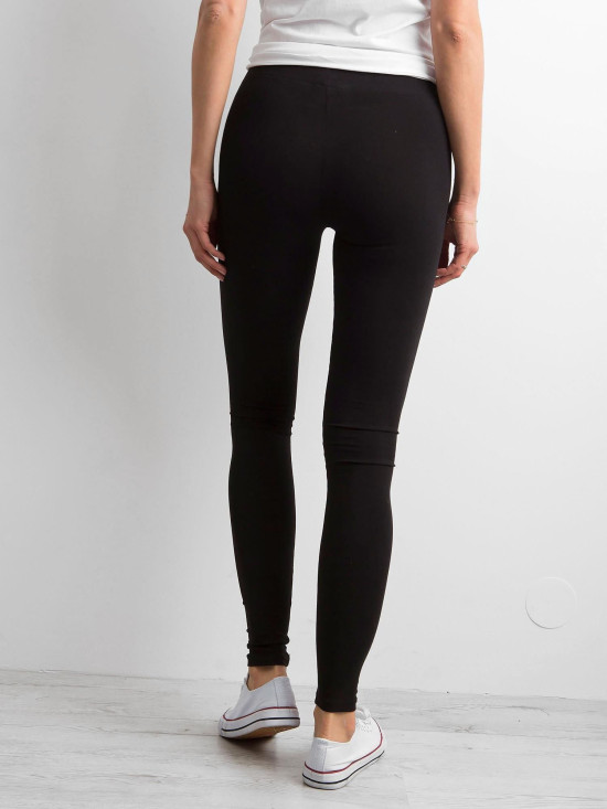 Schwarze Basic Leggings