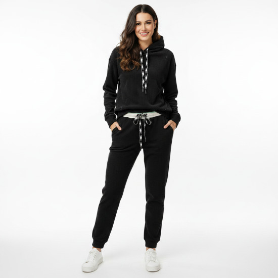 Freizeitanzug Regular-Fit Schwarz