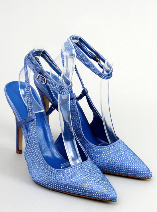 High-Heel-Sandalette Blau