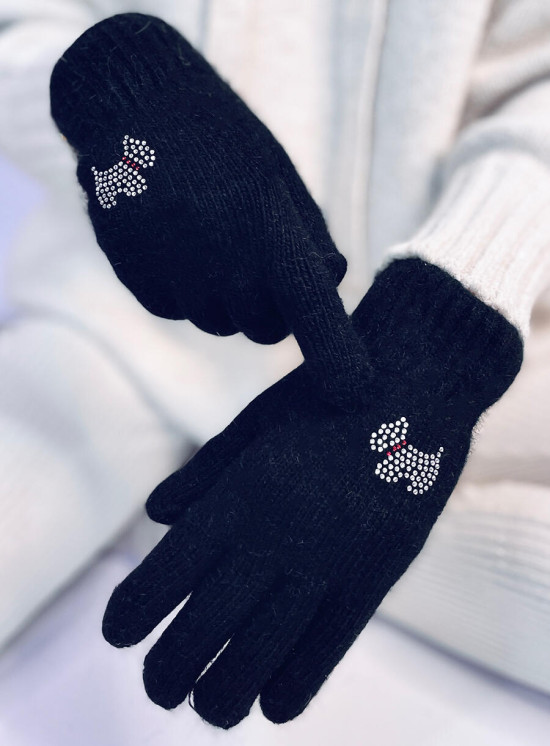 Damenhandschuhe DOGGY Schwarz
