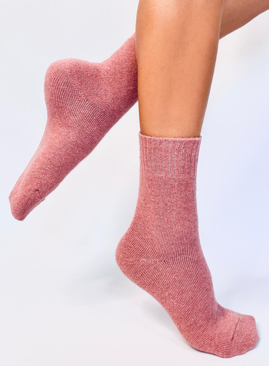 Winterwollsocken Rosa