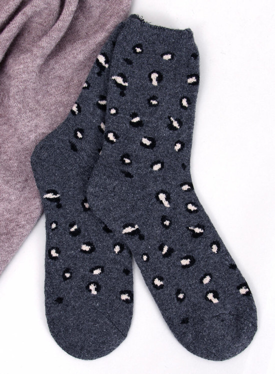 Damensocken mit Leopardenmuster 3 - 3 Paar