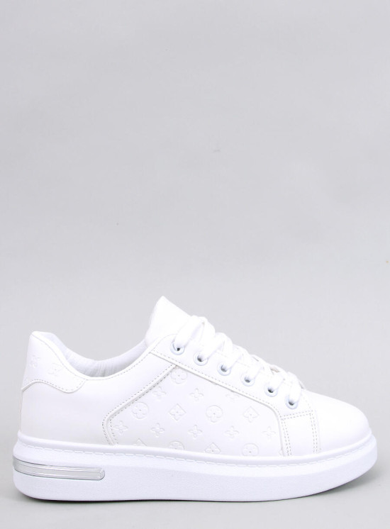 Weiße Sneaker mit Reliefmuster