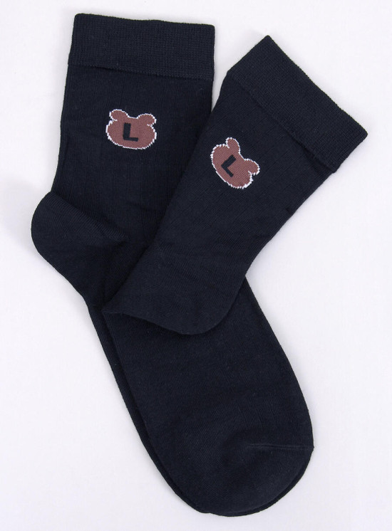 Schwarze Damensocken TEDDY