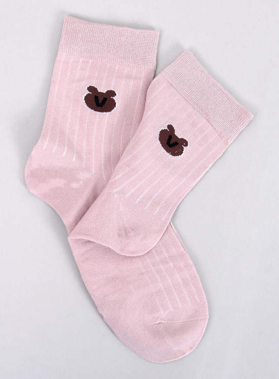Rosa Damensocken TEDDY