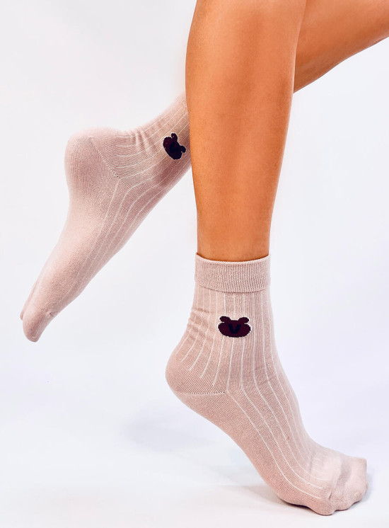 Rosa Damensocken TEDDY