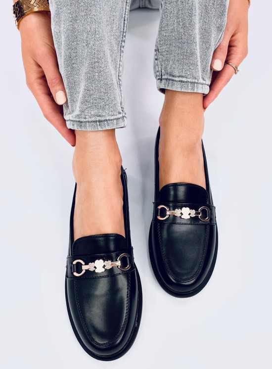 Elegante Mokassins für Damen Schwarz