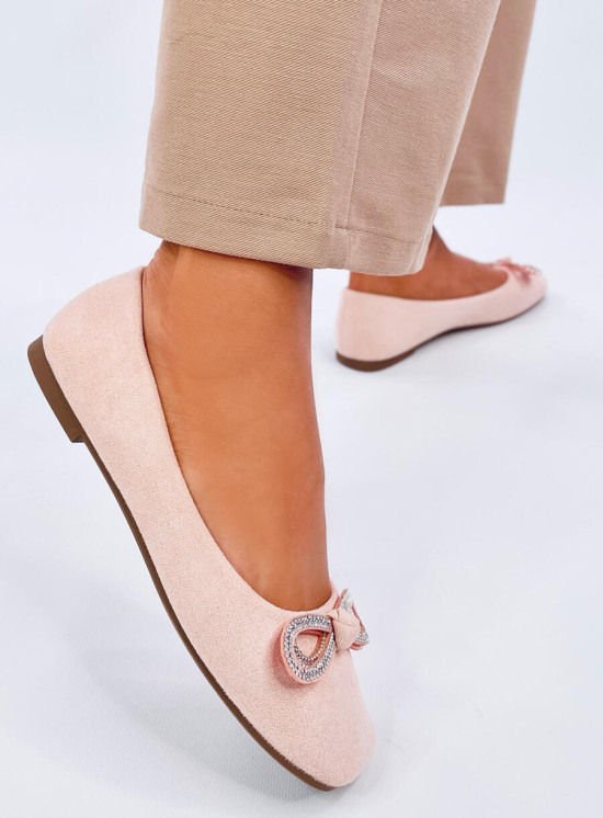 Ballerinas mit Schleife Rosa