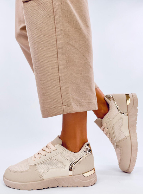 Leichte Damen-Sneaker Beige