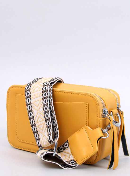 Glänzende gesteppte Handtasche Gelb