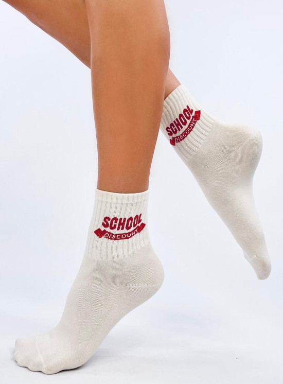 Baumwollsocken SCHOOL Beige