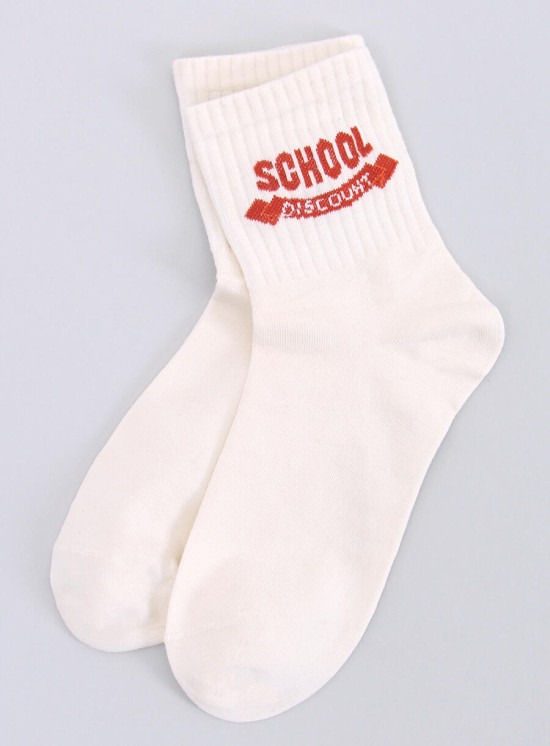 Baumwollsocken SCHOOL Beige