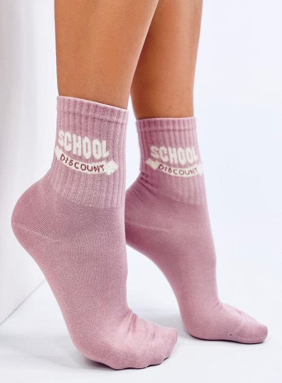 Baumwollsocken SCHOOL Rosa