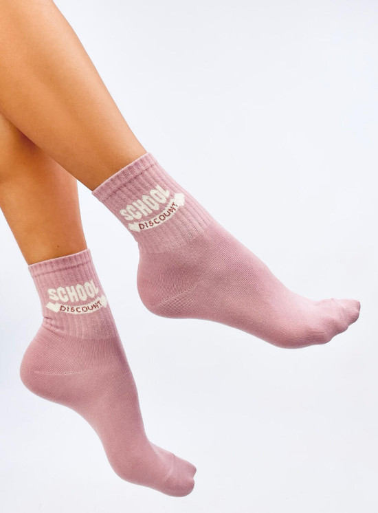 Baumwollsocken SCHOOL Rosa