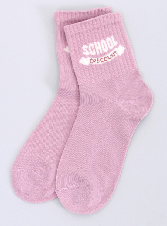 Baumwollsocken SCHOOL Rosa