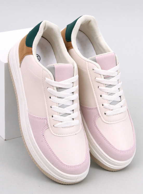 Mehrfarbige Damen-Sneaker Rosa