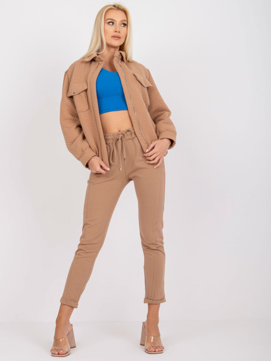 Stylische Übergangsjacke in Camel-Farbe