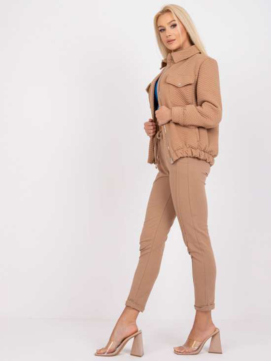 Stylische Übergangsjacke in Camel-Farbe