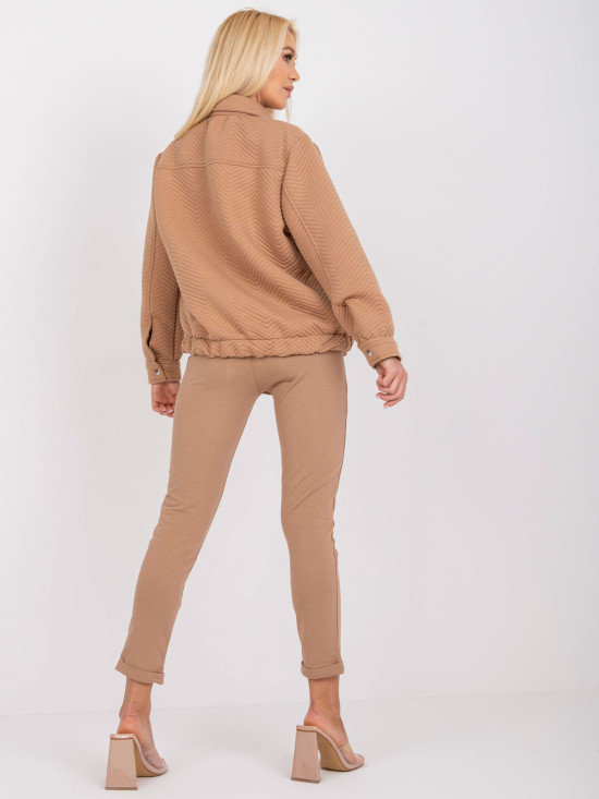 Stylische Übergangsjacke in Camel-Farbe