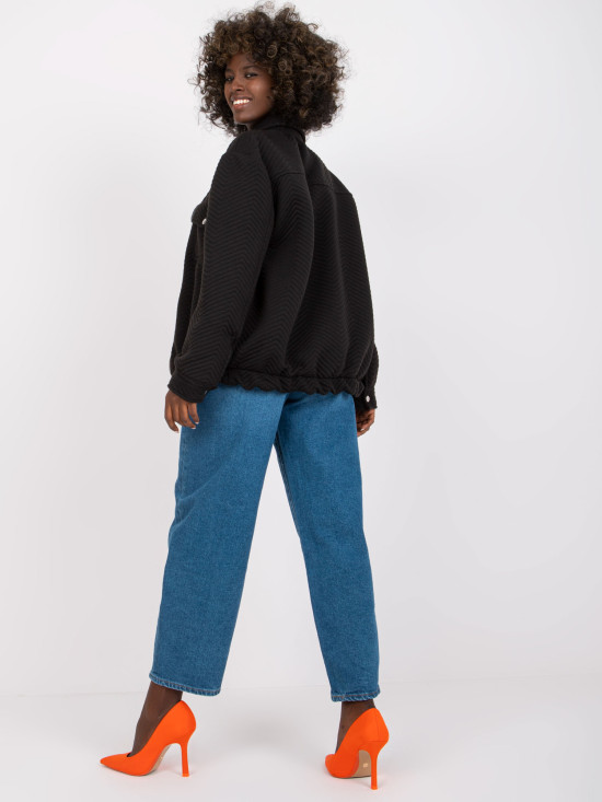 Stylische schwarze Übergangsjacke