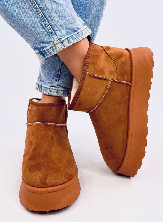 Plateau-Schneeschuhe Camelbraun