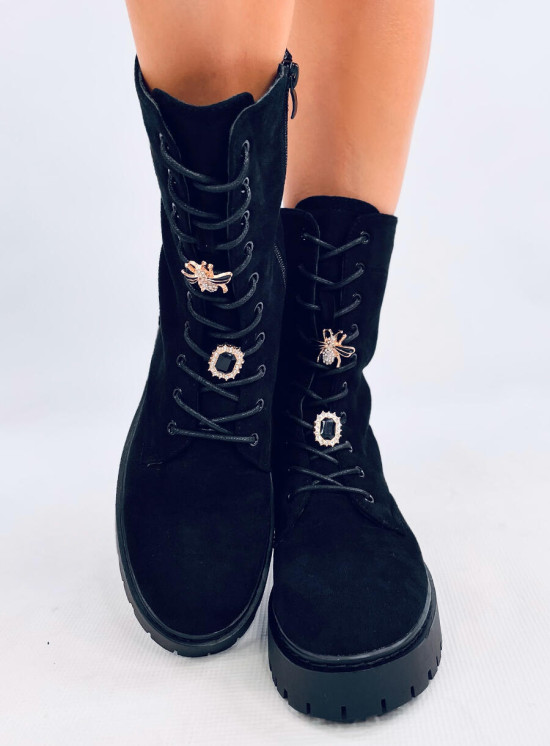 Schwarze Schnürstiefel BERLIN