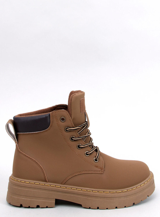 Schnürstiefelette für den Winter Braun
