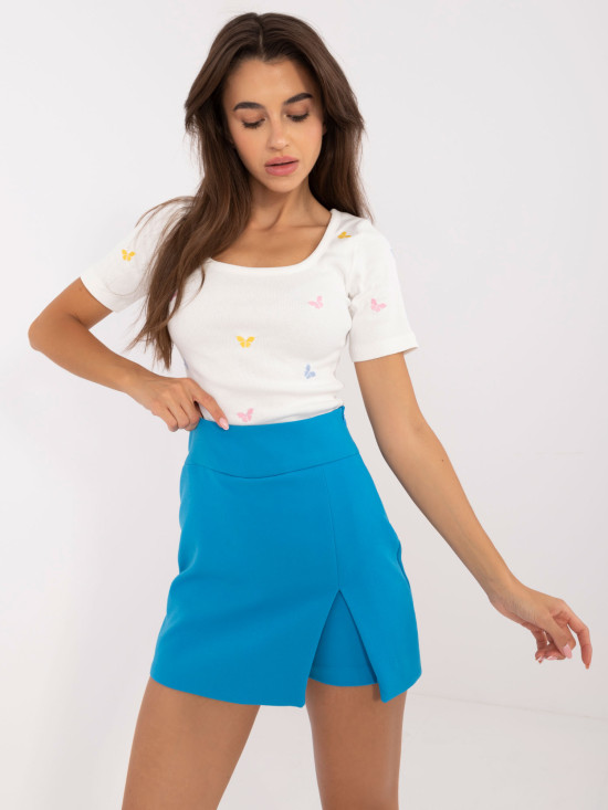 Eleganter blauer Rock