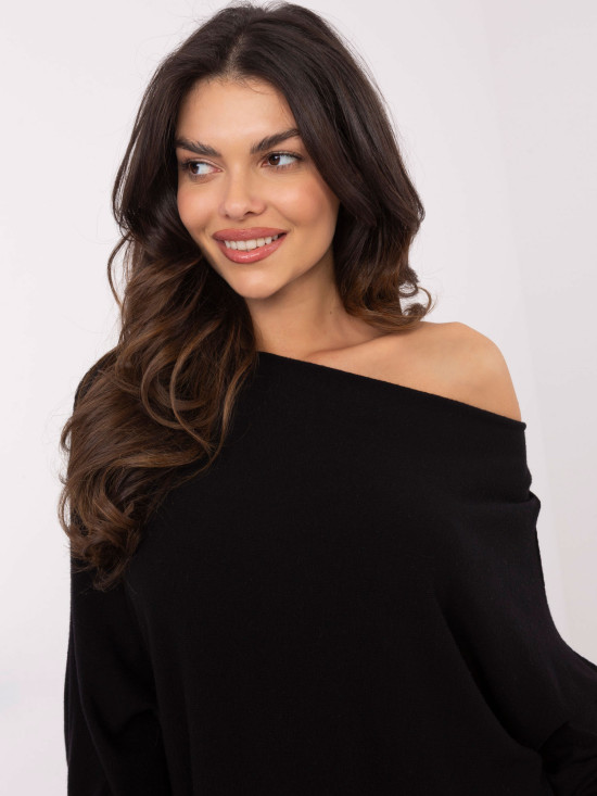 Eleganter schwarzer Pullover