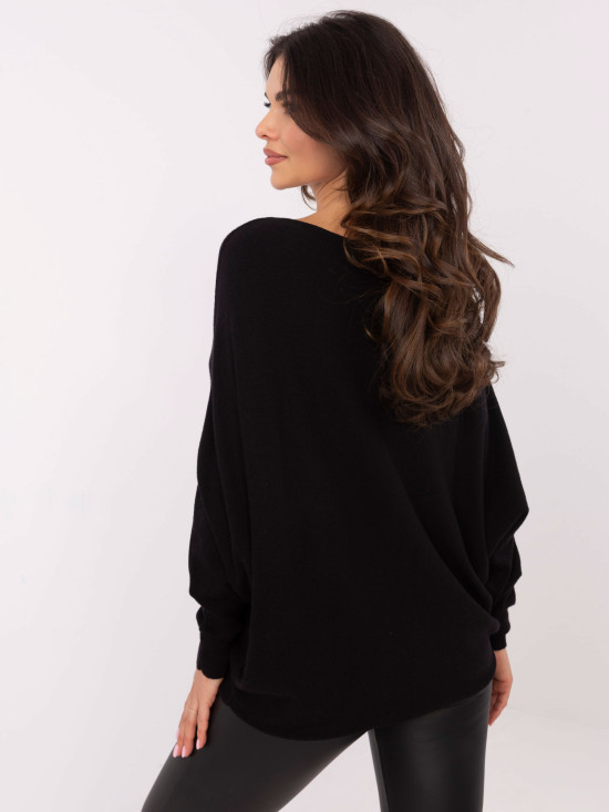 Eleganter schwarzer Pullover