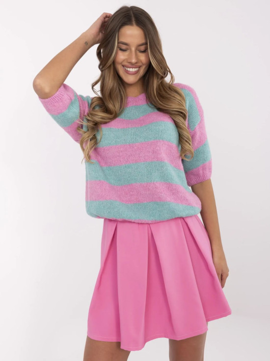 Weicher Pullover in Mintgrün