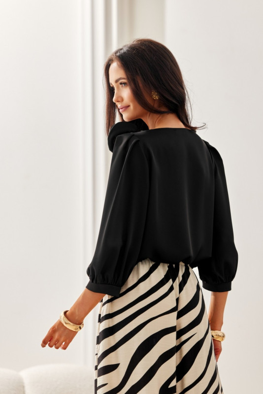 Schwarze Bluse Giana