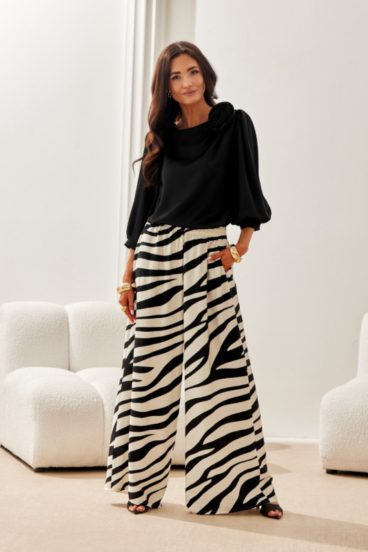 Schwarze Bluse Giana