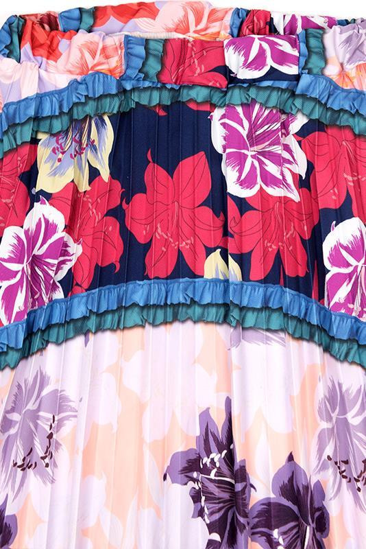 Maxirock mit Blumenprint I.