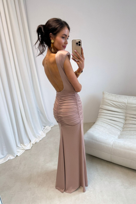 Maxikleid in Mokka Aurelia