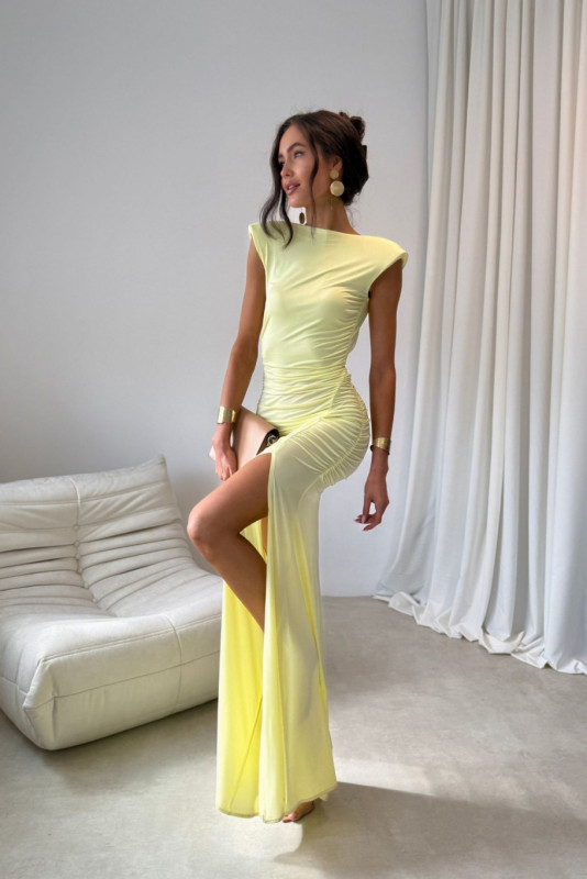 Aurelia Maxi-Kleid in Gelb