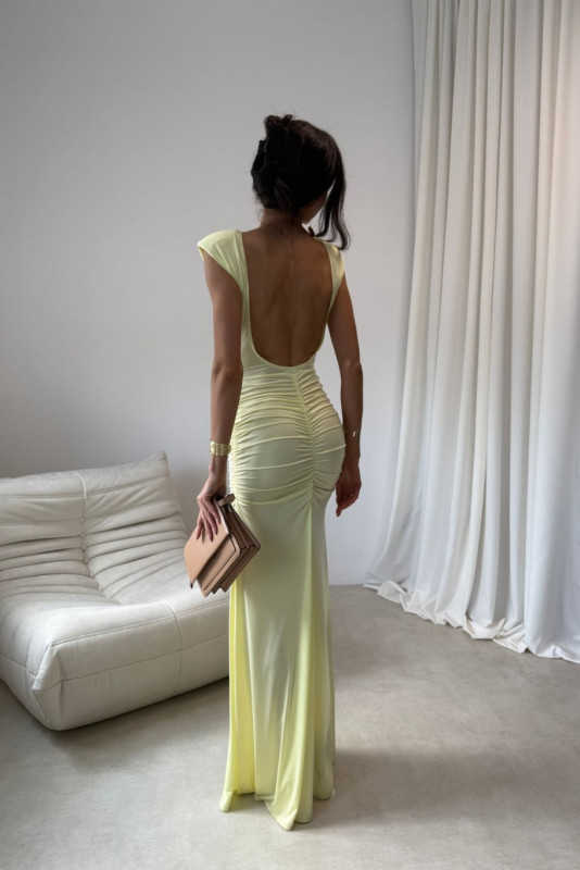 Aurelia Maxi-Kleid in Gelb