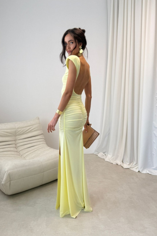 Aurelia Maxi-Kleid in Gelb