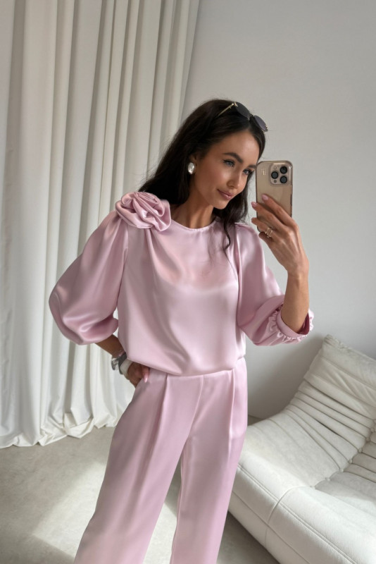 Elegante hellrosa Hose Elsa