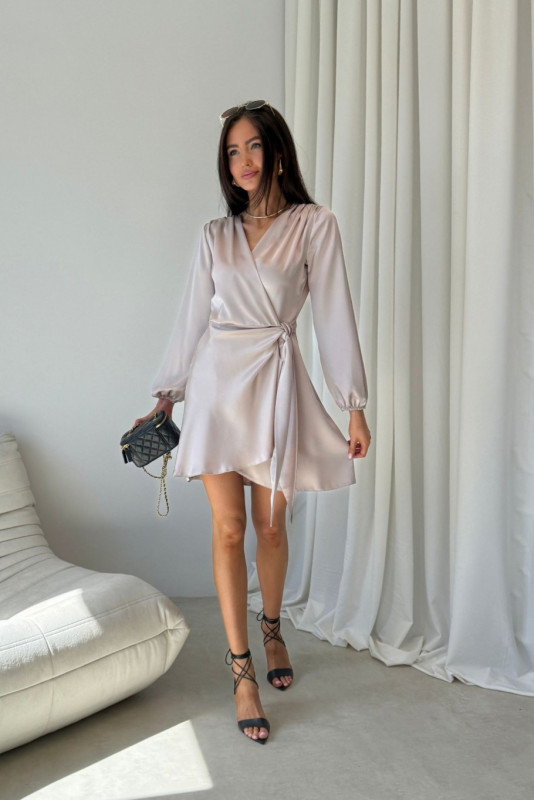 Catlin – Mini-Kleid in hellem Beige