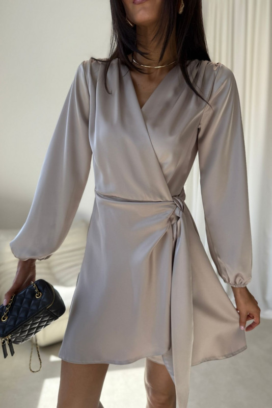 Catlin – Mini-Kleid in hellem Beige