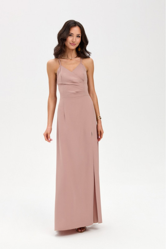 Maxikleid in Cappuccino-Farbe