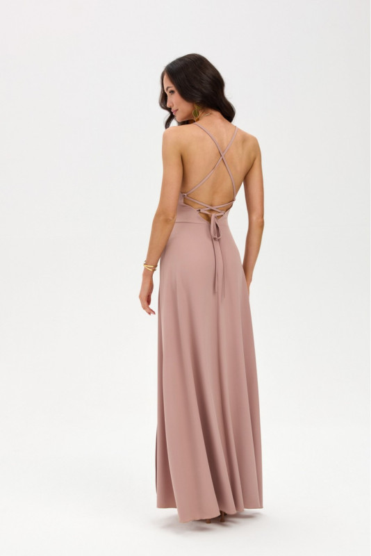 Maxi-Kleid Amara in Cappuccino