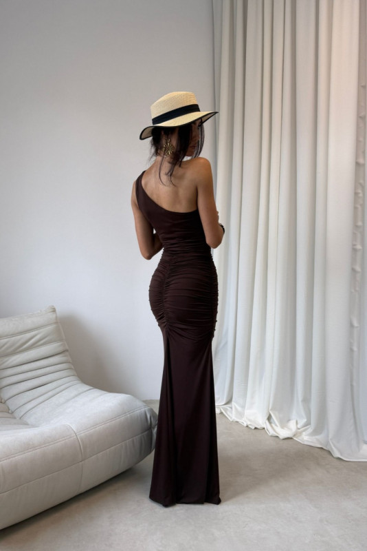 Maxikleid in Braun